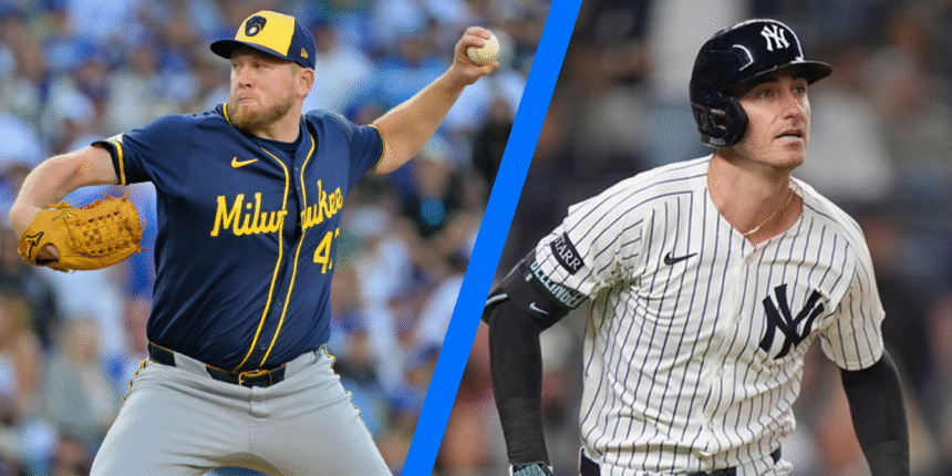 milwaukee brewers vs new york yankees match player stats